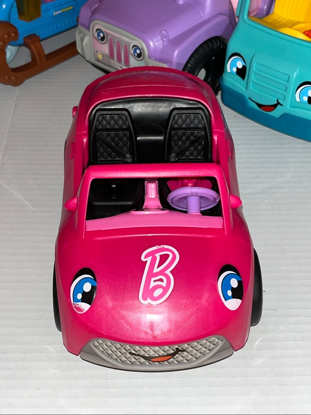 Little people Cars convertible & Jeep Barbie Taco truck 2 Sleigh Frozen Princess - Picture 11 of 16